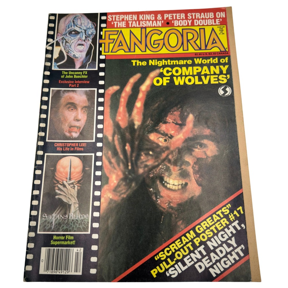Fangoria Magazine #42 1985 Company of Wolves Silent Night Deadly Night Poster